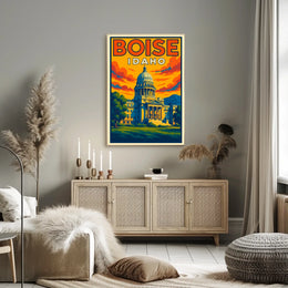 Boise, Idaho Capitol Building Poster