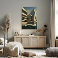 Pennsylvania Architecture Poster