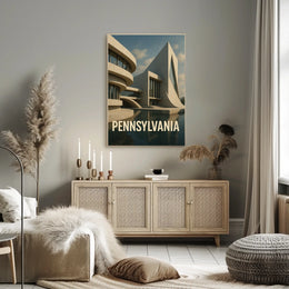 Pennsylvania Architecture Poster