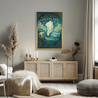 Greenland's Natural Beauty Exhibition Icy Landscapes Wildlife Poster