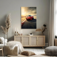 Speed and Elegance on Track Poster PosterGoat