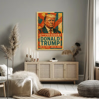 Trump Strength Patriotic Vintage Ads Poster