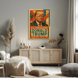 Trump Strength Patriotic Vintage Ads Poster