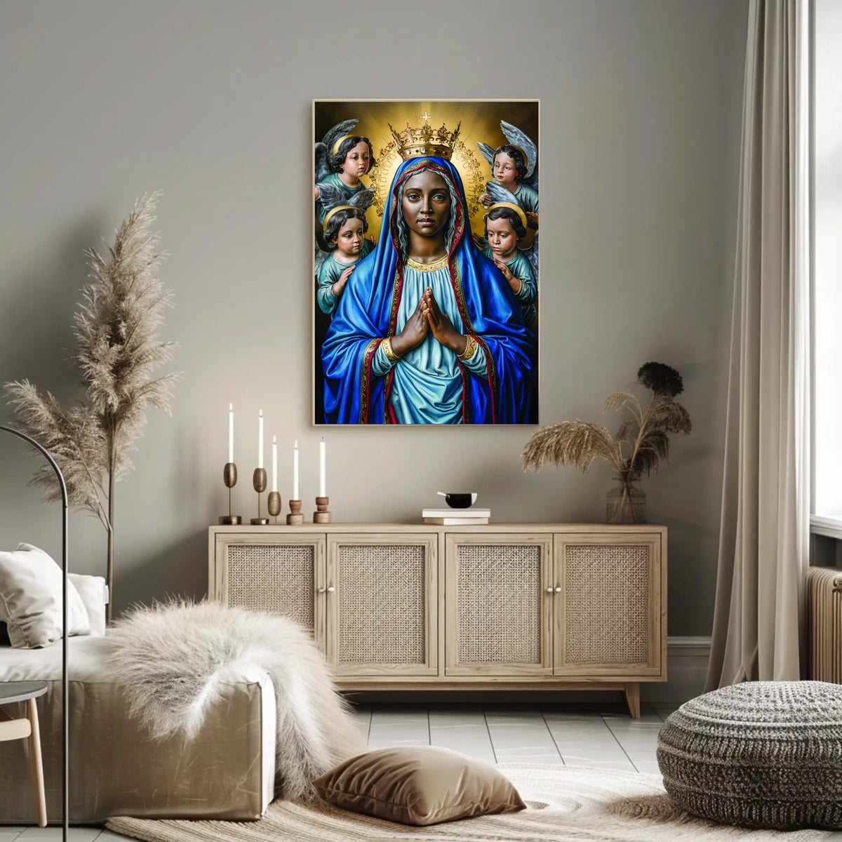 Madonna and Angels Poster