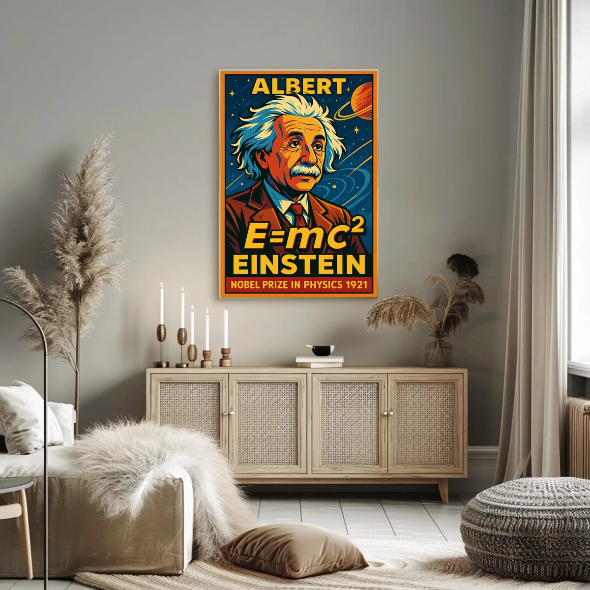 Albert Einstein Nobel Prize 1921 Vintage Physics Wall Art Timeless Scenic Inspiration Poster