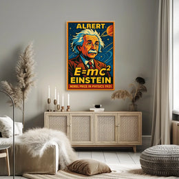 Albert Einstein Nobel Prize 1921 Vintage Physics Wall Art Timeless Scenic Inspiration Poster