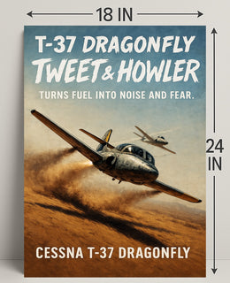 Cessna T-37 Dragonfly Poster PosterGoat