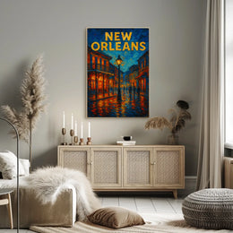 New Orleans Nightscape Poster