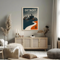 Detroit Innovation and Resilience Poster PosterGoat
