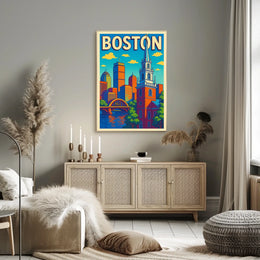 Boston Cityscape Poster