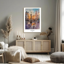 Madrid Cityscape Poster PosterGoat