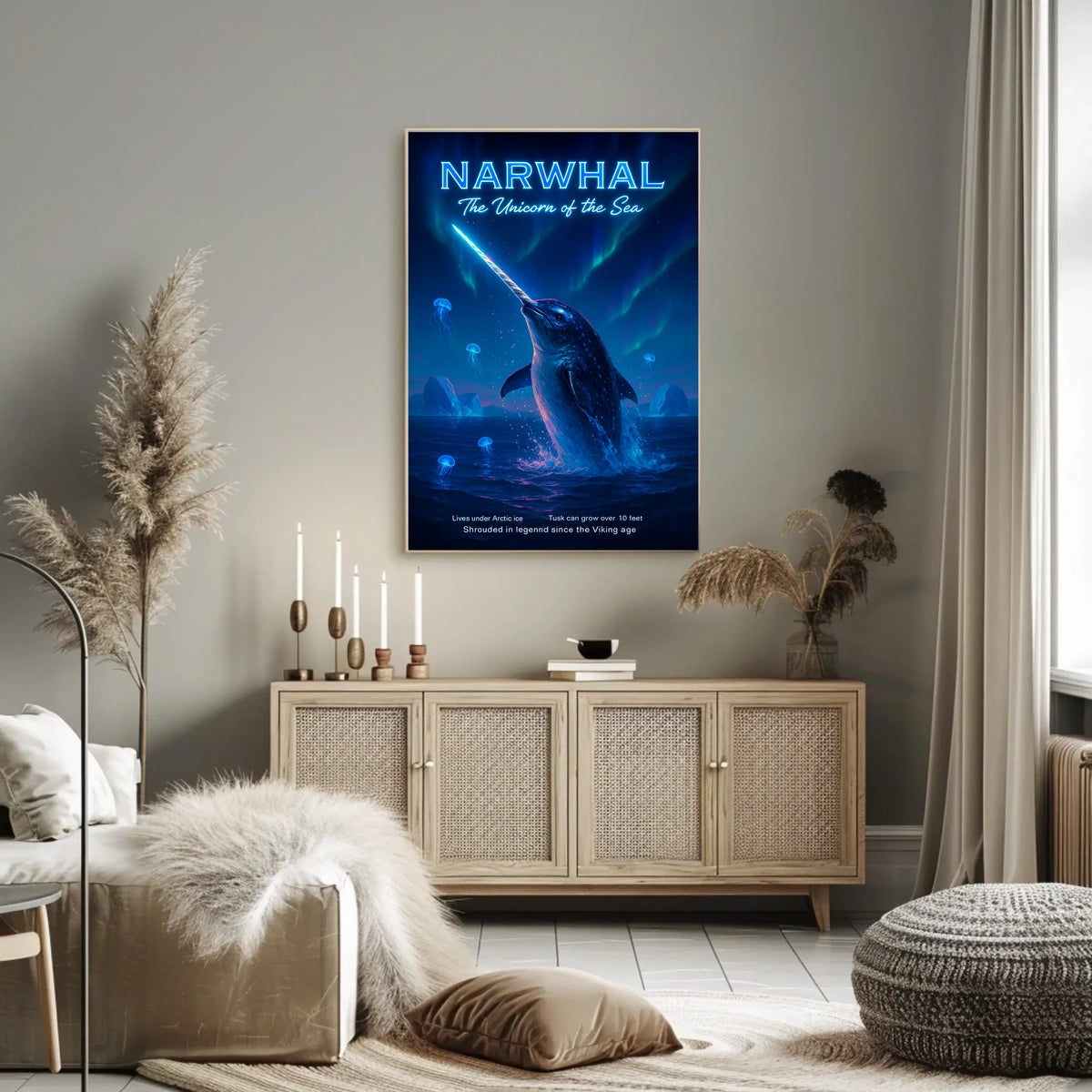 Narwhal The Unicorn Of The Sea Poster