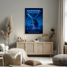 Narwhal The Unicorn Of The Sea Poster