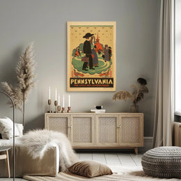 Pennsylvania: The Little Red Schoolhouse Poster PosterGoat