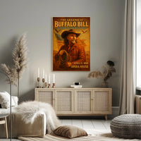 The Legend Of Buffalo Bill Poster Vintage Wall Art