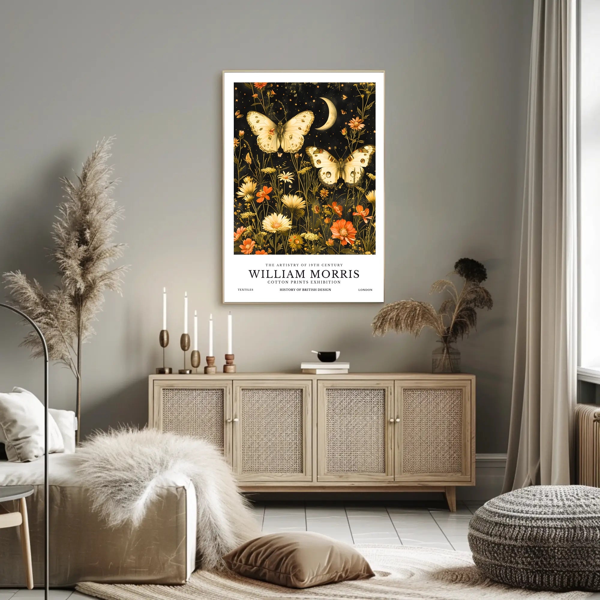William Morris Celestial Cotton Prints Cultural or Heritage Poster