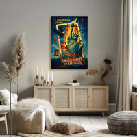 United States Of America Symbols Of Poster