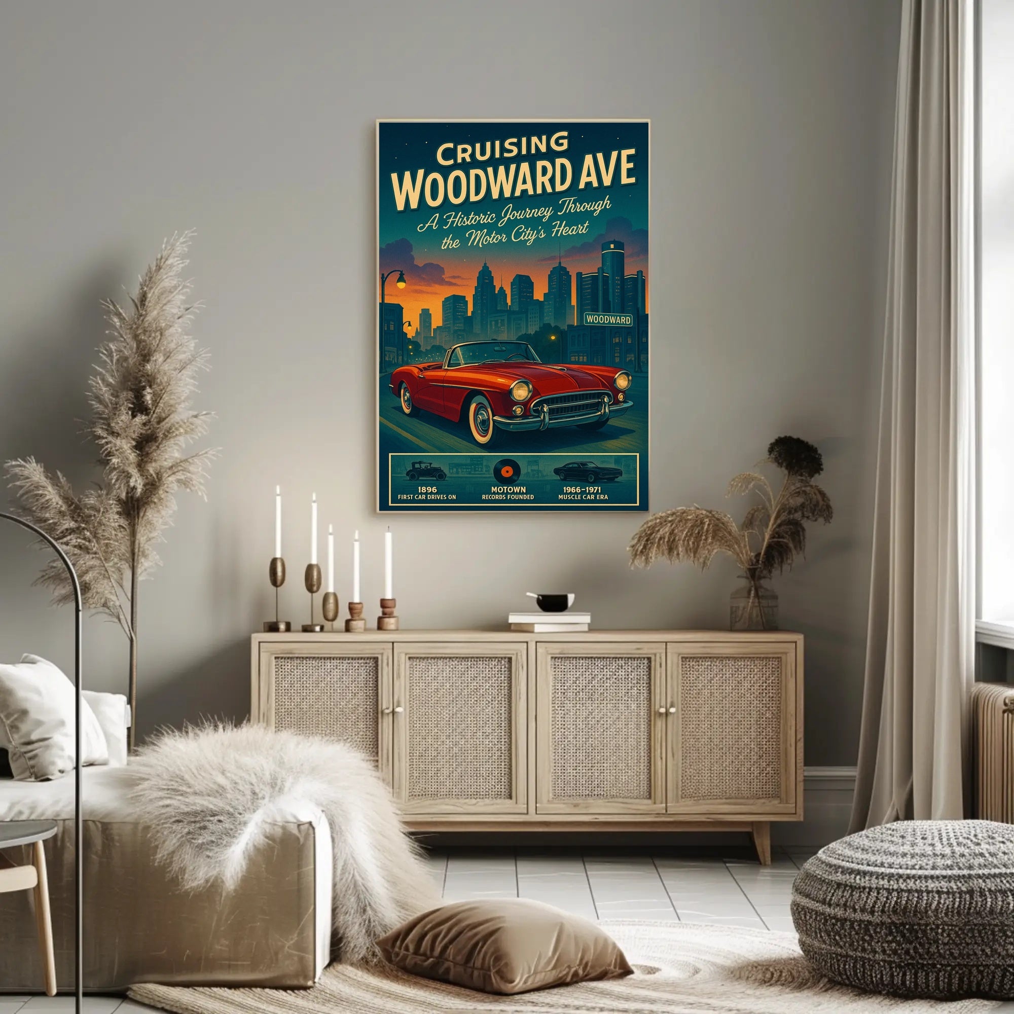 Cruisin' Woodward Ave Poster PosterGoat