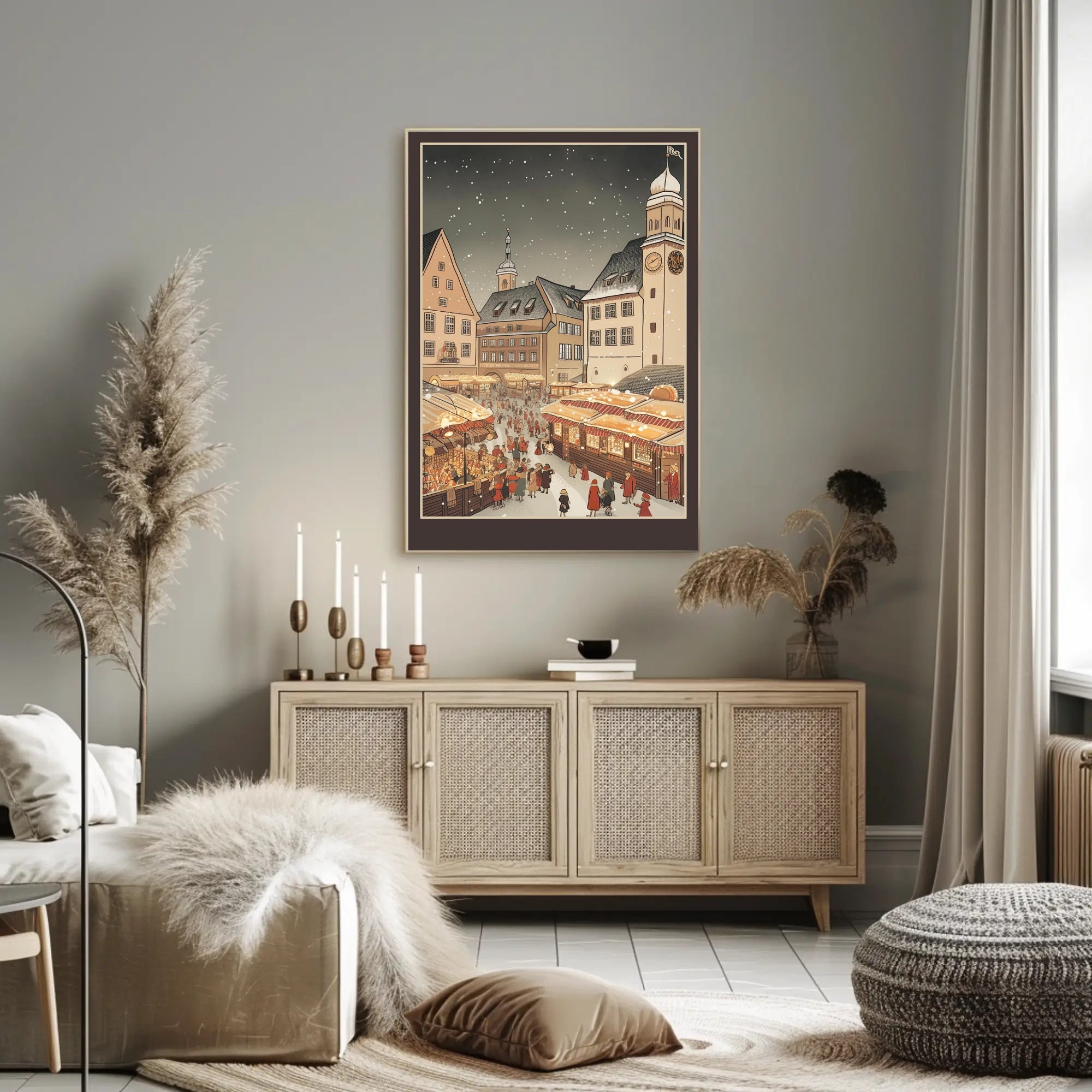 Winter Market Wonderland Poster