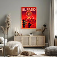 El Paso Cityscape Poster PosterGoat