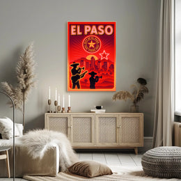 El Paso Cityscape Poster PosterGoat