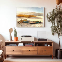 Winter Serenity by the Lake Poster
