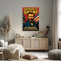 Ulysses S Grant 18th President Poster Wall Art Decor