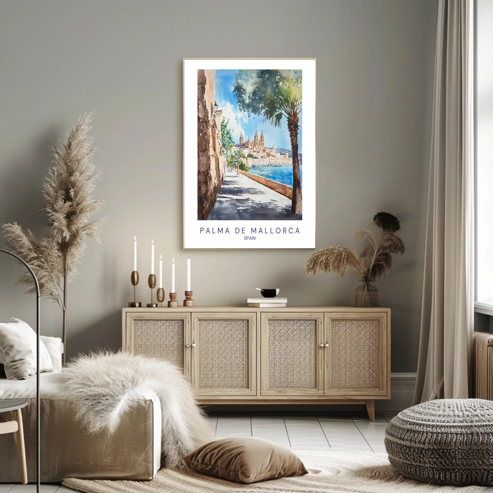 Scenic View of Palma de Mallorca Poster PosterGoat