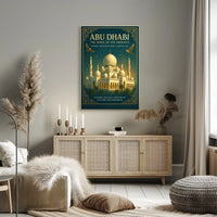 Abu Dhabi Jewel of the Emirates Travel Poster