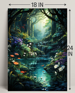 Enchanted Forest Oasis Poster