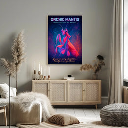 Orchid Mantis Mystic Hunter of Nature Poster