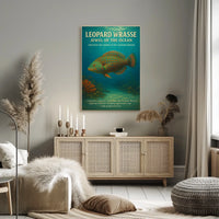 Jewel of the Ocean Leopard Wrasse Poster