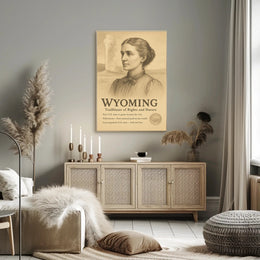 Wyoming Trailblazer of Rights and Nature Poster PosterGoat