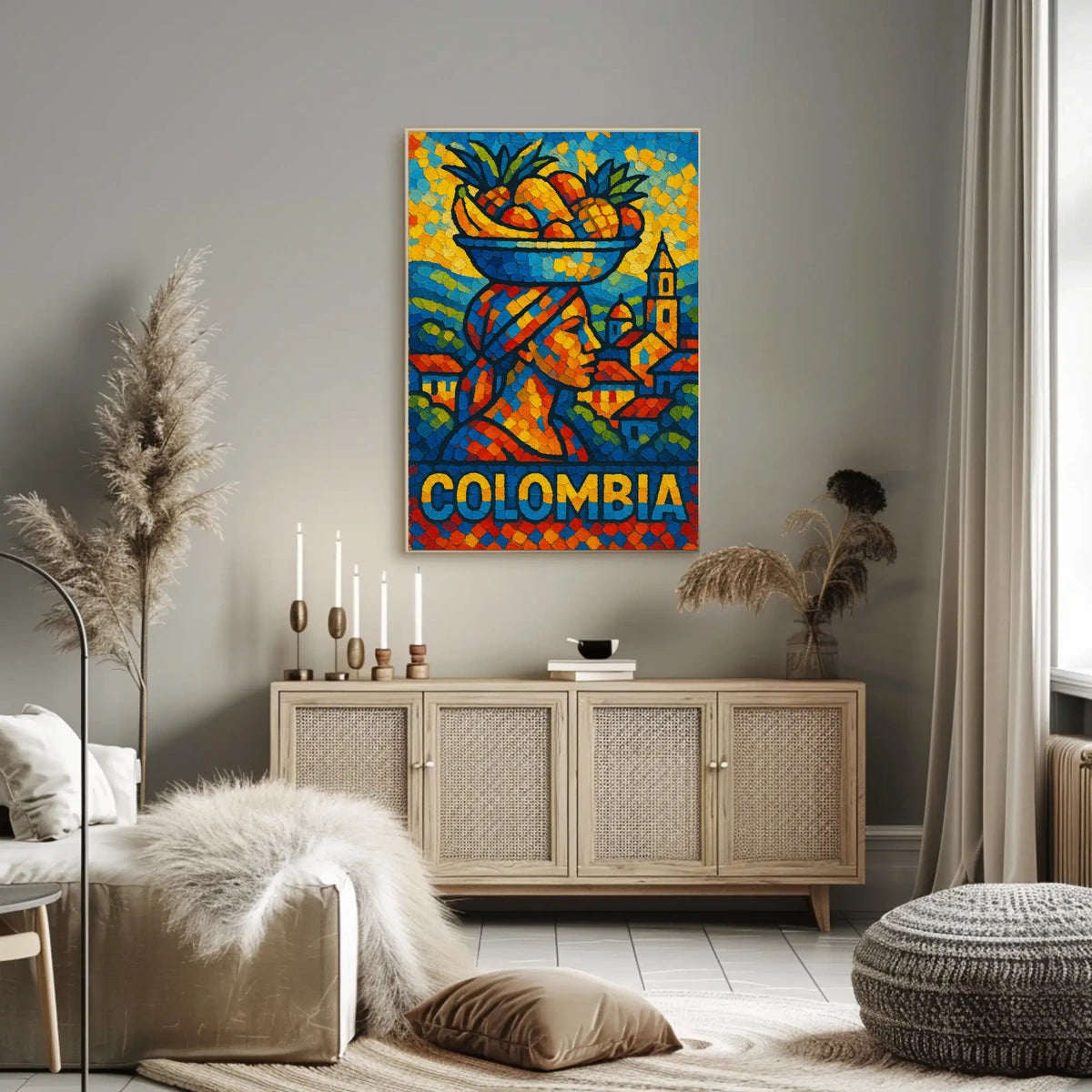 Colombia Vibrant Culture Poster