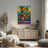 Colombia Vibrant Culture Poster