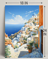 Scenic Santorini Poster