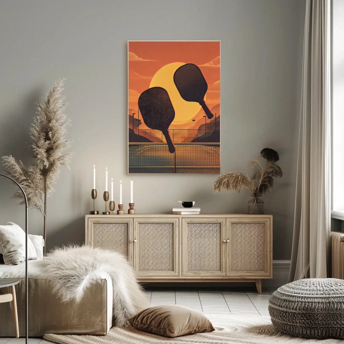 Sunset Paddle Play Poster