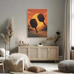 Sunset Paddle Play Poster