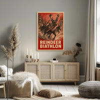 Reindeer Biathlon Extravaganza Poster