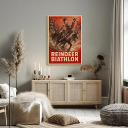 Reindeer Biathlon Extravaganza Poster