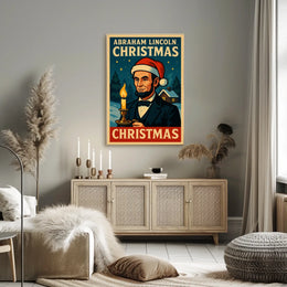 Abraham Lincoln Christmas Poster