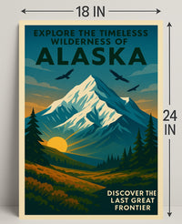 Explore The Wilderness Of Alaska Poster PosterGoat