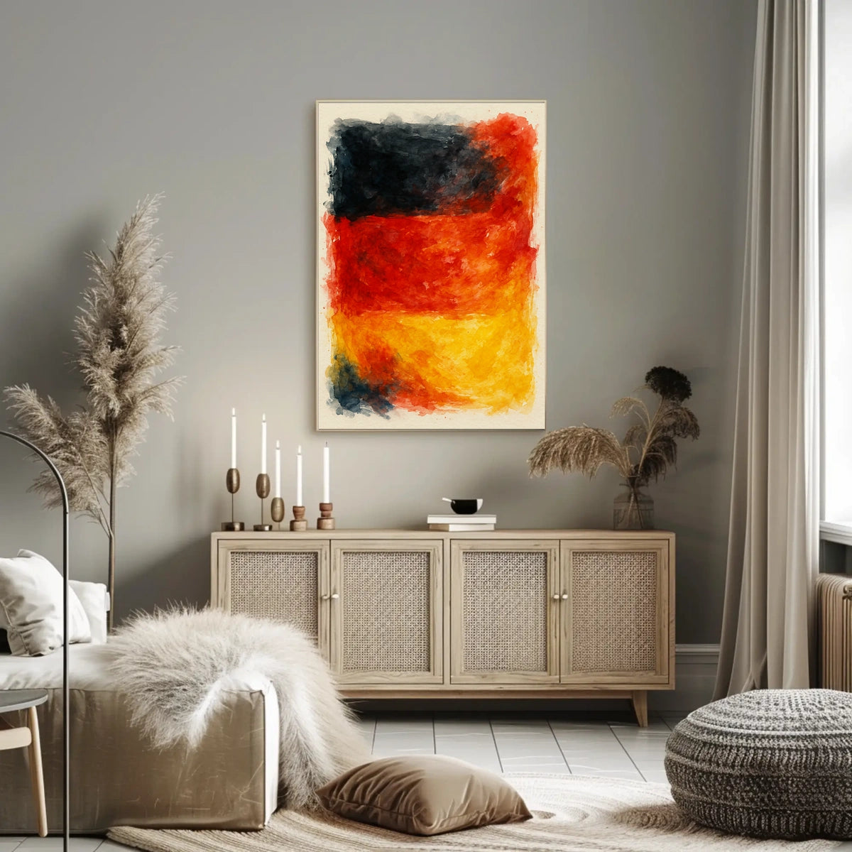 Abstract Expression Of National Colors Poster