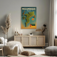 Mozambique Travel Poster