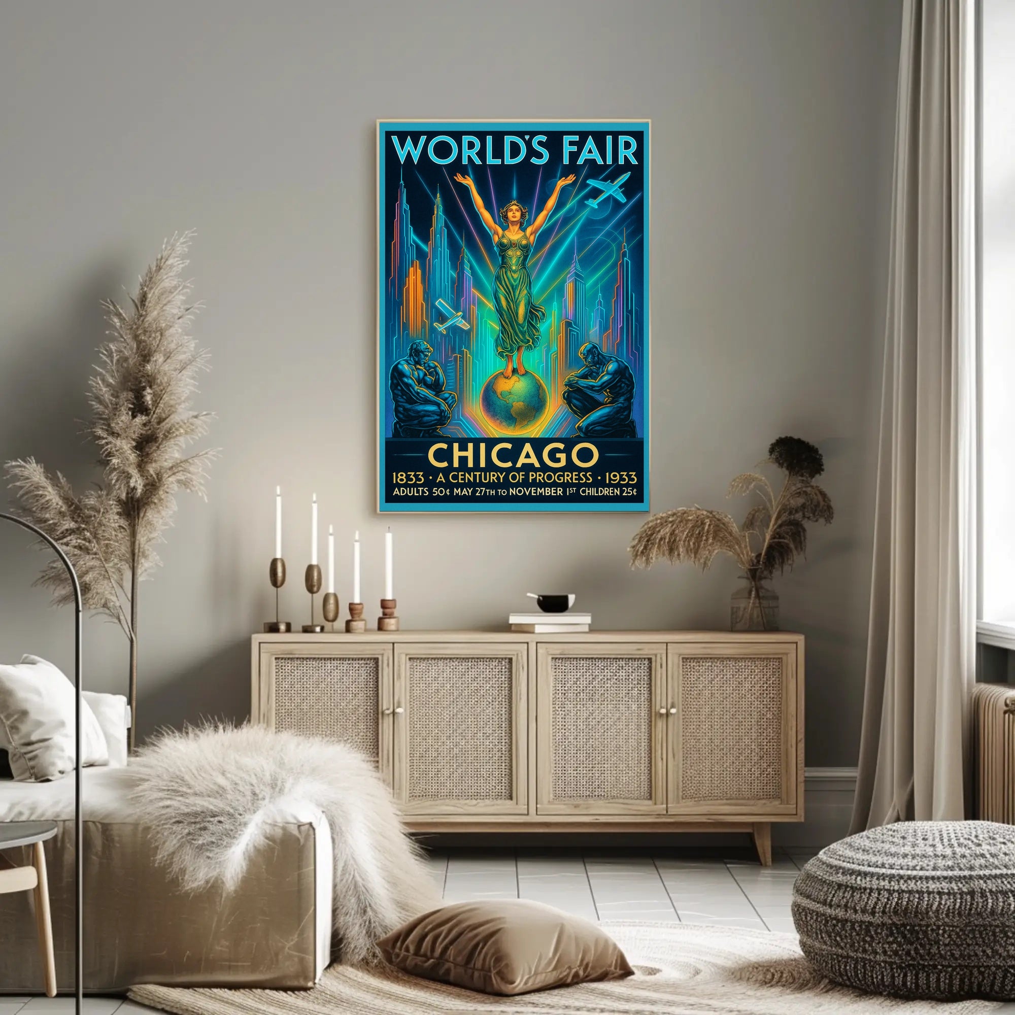 Chicago World's Fair A Century of Progress Poster PosterGoat