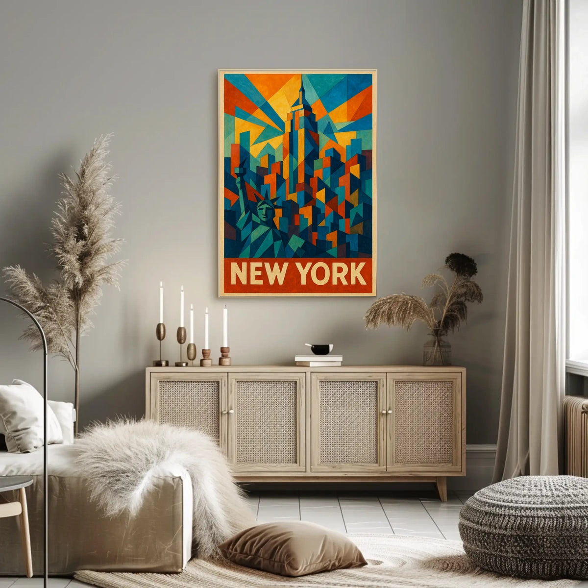 New York Skyline Art Poster