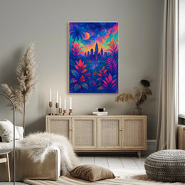 Cosmic Cityscape Poster