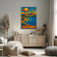Malawi Scenic Mosaic Poster