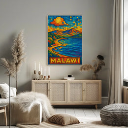 Malawi Scenic Mosaic Poster