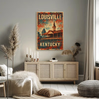 Louisville Kentucky Skyline Travel Urban Life Photography Realism Cultural Heritage Downtown Louisville Poster